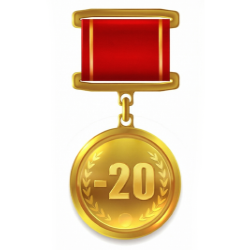 Awarded for achieving a landing rate below -20.
