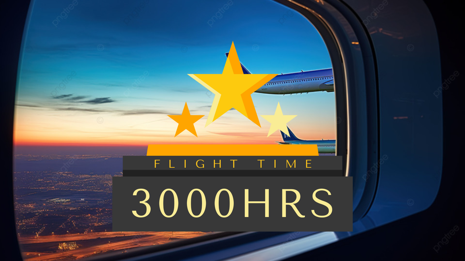 Awarded upon Completion of 3000 Flight Hours