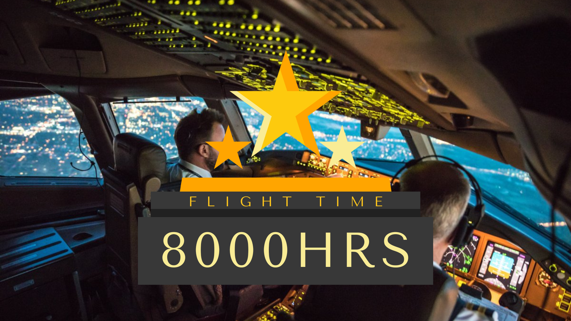 Awarded for completing 8000 flight hours