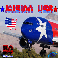 This mission consists of visiting the 50 states of the USA