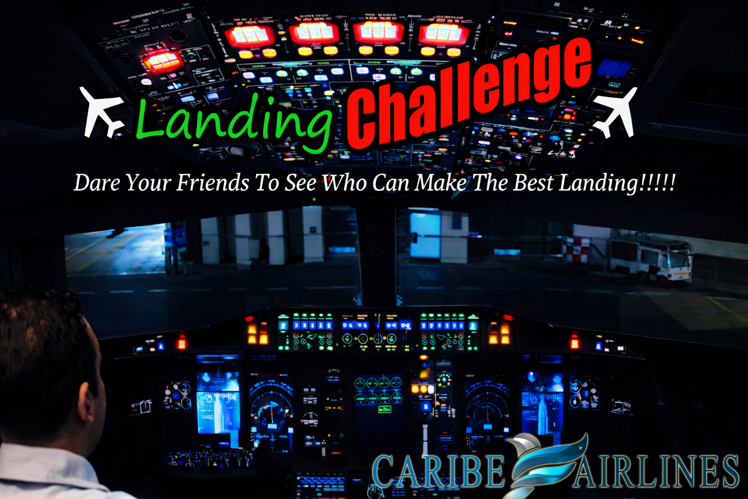 Zero Visibility, consists of reaching the destination and having a landing below -200